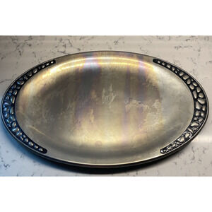 RARE! Gorham Silver Hollow Ware 20" Oval River Rock Tray (Needs Polished)
